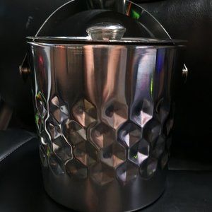 Champagne Silver Ice Bucket